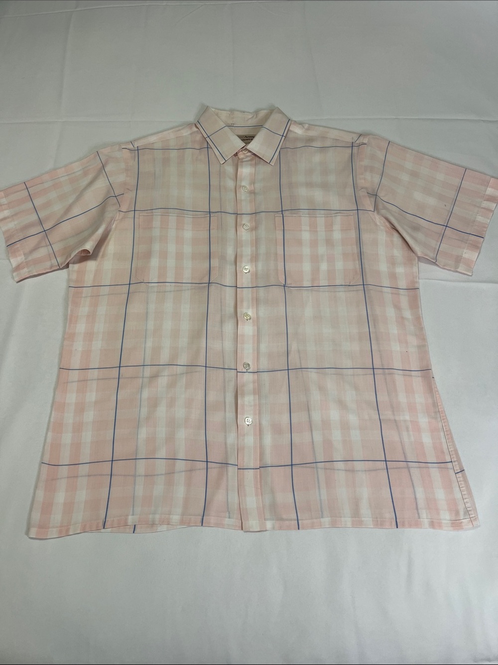 Arrow Sportswear Vintage Lightweight Short-Sleeve Plaid Button-Down Shirt